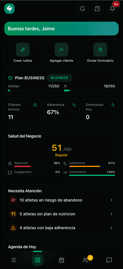 Vista previa del dashboard